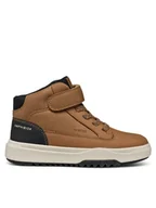 Buty dla chłopców - Geox Trzewiki J Bunshee Boy B Abx J16FMA 0ME32 CR69B M Brązowy - miniaturka - grafika 1