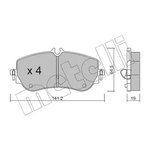 Klocki hamulcowe - komplet METELLI 22-1175-0 - Klocki hamulcowe Klocki hamulcowe - komplet METELLI 22-1175-0 - Klocki hamulcowe - miniaturka - grafika 1