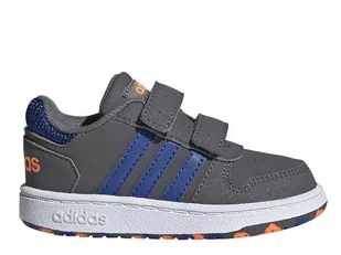 Buty dziecięce adidas Core FW5242 HOOPS 2.0 CMF I Szare - Buty dla dziewczynek - miniaturka - grafika 1