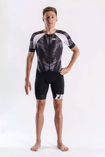Bielizna sportowa męska - ZEROD Strój triathlonowy RACER TT SUIT black vivacity - grafika 1