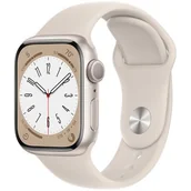 Smartwatch - Apple Watch 8 GPS 41mm Aluminium Beżowy MNP63WB/A - miniaturka - grafika 1