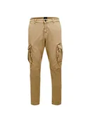 Spodenki męskie - LTB Jeans Męskie spodnie cargo Solaca, beżowe 701, 34 W, Beżowy 701, 34W - miniaturka - grafika 1