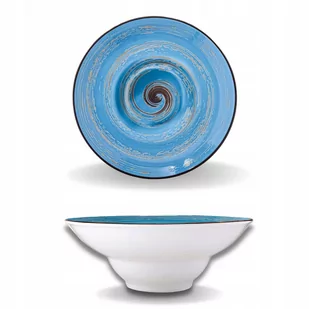 WILMAX Talerz głęboki 22,5cm, 1100 ml - niebieski WL-669623/A - Talerze - miniaturka - grafika 1