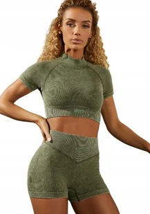 Bo+tee Top Damski Zielony Prążkowany XL 0a7f1_b* T3a - Koszulki i topy damskie Bo+tee Top Damski Zielony Prążkowany XL 0a7f1_b* T3a - Koszulki i topy damskie - miniaturka - grafika 1