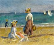 Plakaty - Galeria Plakatu, Plakat, Figures On The Beach, Auguste Renoir, 40x30 cm - miniaturka - grafika 1