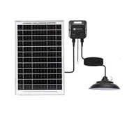 Lampy sufitowe - Aigostar - LED Żyrandol solarny LED/70W/12V 6000 mAh 6500K śr. 23,5 cm - miniaturka - grafika 1