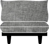 Akcesoria i części AGD - Pokrowiec na fotel Paletti ciemnoszary materiałowy - miniaturka - grafika 1