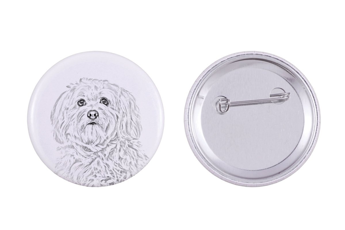 Hawańczyk, Havanese - przypinka z twoim psem, dodaj własne foto, marka Art-Dog