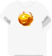 Koszulki i topy damskie - Koszulka damska biała z motywem złotej piłki esportowej M - miniaturka - grafika 1