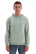 Bluzy męskie - Trendyol Męska bluza z kapturem, zwykła, jasnozielona, L, Jasnozielony, L - miniaturka - grafika 1