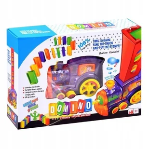 Lokomotywa domino pociąg układanka klocki 2A - Klocki - miniaturka - grafika 5