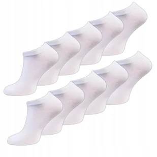 SKARPETY MĘSKIE STOPKI BAWEŁNIANE BIAŁE NISKIE SKARPETKI 10 PAR 43-46 - Skarpetki męskie SKARPETY MĘSKIE STOPKI BAWEŁNIANE BIAŁE NISKIE SKARPETKI 10 PAR 43-46 - Skarpetki męskie - miniaturka - grafika 1