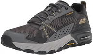 Buty trekkingowe męskie - Skechers Męskie buty trekkingowe Max Protect, Czarna skóra syntetyczna Mesh Charcoal Trim, 41.5 EU - miniaturka - grafika 1