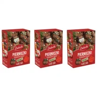 Dodatki do ciast w proszku - Delecta Pierniczki korzenne + foremki Zestaw 3 x 350 g - miniaturka - grafika 1