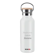 Butelki termiczne - Butelka termiczna Dr.Bacty Iris 500 ml - biała- personalizowana grawerem - miniaturka - grafika 1