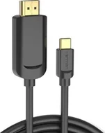 Adaptery i przejściówki - Kabel USB Vention Vention CGUBG adapter kablowy 1,5 m USB Type-C HDMI Czarny - miniaturka - grafika 1