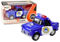 Samochody i pojazdy dla dzieci - NIEBIESKI AUTKO POLICYJNE  NAPĘD ŚWIATŁA DŹWIĘKI - miniaturka - grafika 1