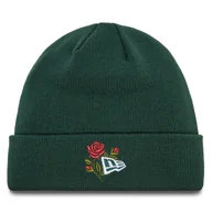 Czapki męskie - Czapka New Era Rose Icon Cuff Knit Beanie 60580736 Zielony - miniaturka - grafika 1