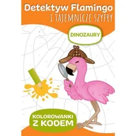 Kolorowanki, wyklejanki - Książeczka edukacyjna A4 Dinozaury - miniaturka - grafika 1
