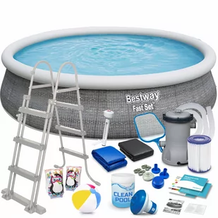Basen ogrodowy, rozporowy, Bestway 57372, zestaw 18w1, 457x107 cm - Baseny ogrodowe - miniaturka - grafika 1