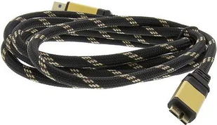 Kabel USB Roline USB-A - 2 m Czarny Złoty (11.02.8879) - Kable USB - miniaturka - grafika 1