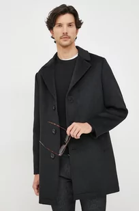 Guess płaszcz z domieszką wełny kolor czarny przejściowy - Płaszcze męskie - miniaturka - grafika 1