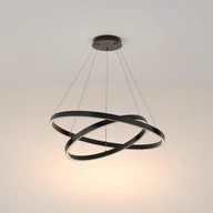 Lampy sufitowe - Lampa metalowa wisząca Rim MOD058PL-L74B3K LED 88W obręcze czarne - miniaturka - grafika 1