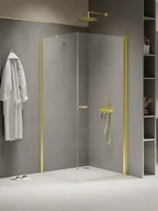 Kabiny prysznicowe - Kabina prysznicowa New Trendy New Soleo 70x100 prostokątna złota uniwersalna K-1830 - miniaturka - grafika 1