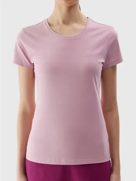 Koszulka Damska 4F T-shirt Bluzka Bawełniana Okrągły Dekolt F1161-56S-L
