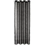 Zasłony - Zasłona EUROFIRANY Laurel 140 x 250 cm Czarny - miniaturka - grafika 1