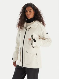 Roxy Kurtka narciarska ERJTJ03515 Biały Slim Fit - Kurtki narciarskie - miniaturka - grafika 1