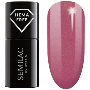 Semilac Semilac uv lakier hybrydowy 7 ml - Nr 377 Shimmer Stone Ruby - Lakiery hybrydowe - miniaturka - grafika 1