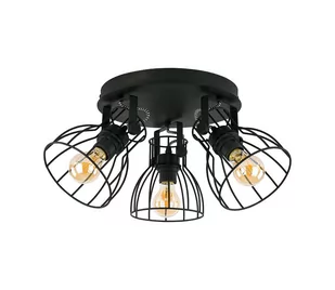 TK Lighting Plafon sufitowy 3pł ALANO BLACK 2123 TKL2123 - Lampy sufitowe - miniaturka - grafika 2