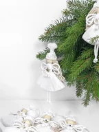 Ozdoby bożonarodzeniowe - Białe Zawieszki na Choinkę - miniaturka - grafika 1