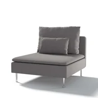 Pokrowce na meble - Dekoria pl pl Pokrowiec na moduł Söderhamn 1-osobowy szary 93 x 99 x 83 cm Edinburgh 1007-115-81 - miniaturka - grafika 1