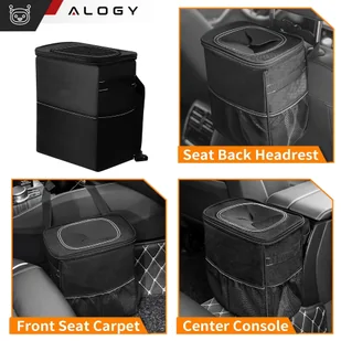 Samochodowy kosz na śmieci Organizer mini śmietnik na zagłówek fotel auta do samochodu czarny 8l torba termiczna Alogy - Pozostałe akcesoria do telefonów - miniaturka - grafika 23