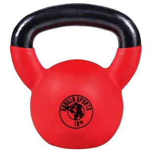 Gorilla Sports Kettlebell z gumową powłoką 18kg (100491-00008-0024) - Kettlebell - miniaturka - grafika 1