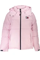 Kurtki damskie - RÓŻOWA KURTKA DAMSKA TOMMY HILFIGER - miniaturka - grafika 1