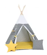 Namioty i tipi dla dzieci - SowkaDesign Namiot tipi dla dzieci, bawełna, okienko, poduszka, kultowy promyk - miniaturka - grafika 1