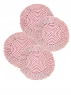 Kubki - Pleciona Podkładka Na Kubek Zestaw 4 Boho Frędzle - miniaturka - grafika 1