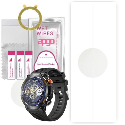 1x folia hydrożelowa MATOWA do Colmi V68 - apgo Smartwatch Hydrogel MATTE Protection Ochrona na ekran smartwatcha