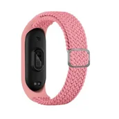 Akcesoria do smartwatchy - Beline pasek Mi Band 3/4 Textile różowy/pink - miniaturka - grafika 1