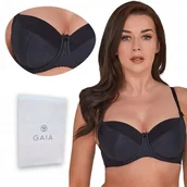Biustonosze - GAIA biustonosz KATE FULL CUP 281 czarny 75D - miniaturka - grafika 1