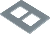 Kanały kablowe - Hager polo tehalit.GB-EG Płytka montażowa GTVD2/300 2XRJ45 193X148 aluminium GTVDM012 GTVDM012 - miniaturka - grafika 1