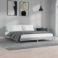 Łóżka - Rama łóżka, szary dąb sonoma, 140x200cm materiał drewnopochodny Lumarko! - miniaturka - grafika 1