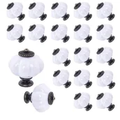 Zawiasy, okucia i inne akcesoria - 20 szt. dekoracyjnych uchwytów z akrylu w kształcie dyni do drzwi, szafek, szuflad, komód, garderób, mebli kuchennych lub pokoju dziecięcego - miniaturka - grafika 1