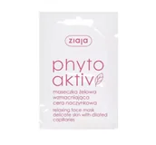 Maseczki do twarzy - Ziaja PHYTOAKTIV Maseczka żelowa wzmacniająca cera naczynkowa saszetka 7ml - miniaturka - grafika 1
