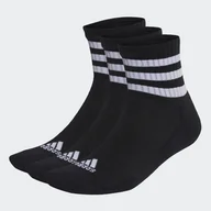 Skarpetki męskie - Skarpety za kostkę ADIDAS 3S C SPW MID 3P IC1317 – Czarny - miniaturka - grafika 1