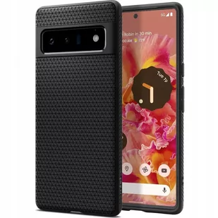 Spigen Etui Liquid Air Google Pixel 6 Pro czarne ACS03455 - Etui i futerały do telefonów - miniaturka - grafika 1