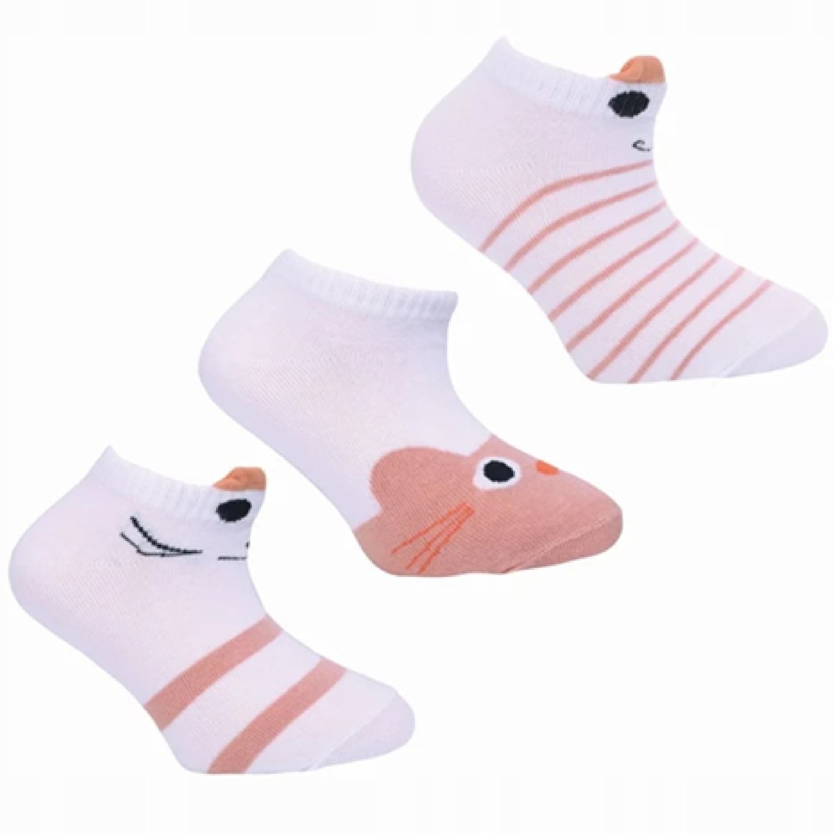 Stopki Skarpety Dziecięce Kolorowe Skarpetki Dziewczęce 3-pak 35/38 MORAJ